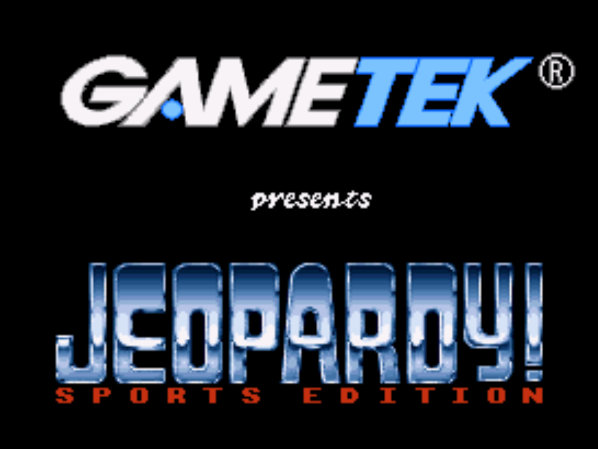 Jeopardy Sports Edition Title Screen